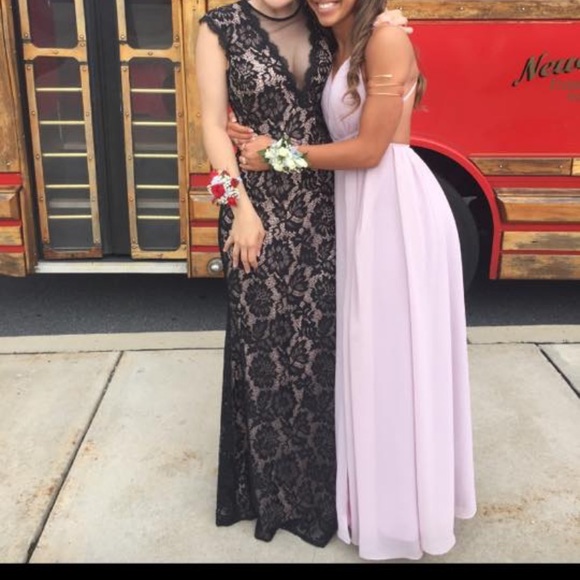 Lace Prom Dress - Picture 3 of 4